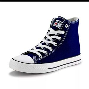 New High Top Women’s Canvas Sneakers Blue Sz 7.5